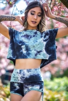 Dede Crop Top Tie Dye Celestial